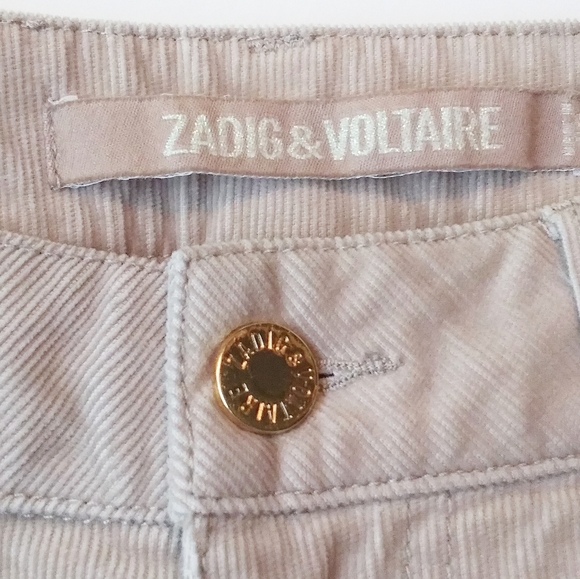 Zadig & Voltaire Eva Velours Skinny Corduroy Pants - Picture 12 of 12